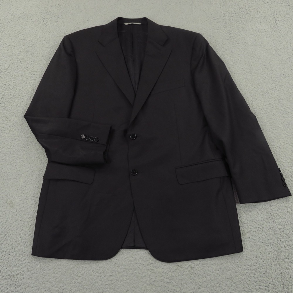 Canali 1934 Mens 44R Black Wool Tuxedo Blazer Jacket Double Vent Italy